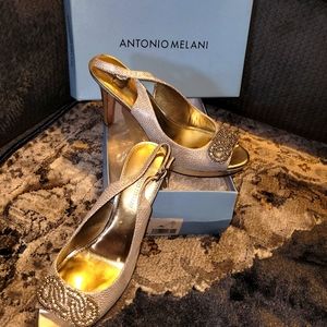 Silver 11M Heels/ Worn/ Good Condition